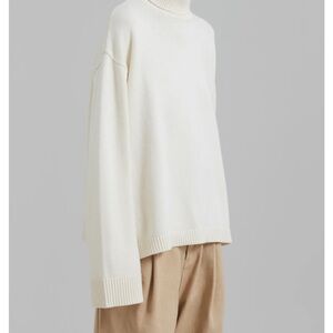 Elegant Cream Turtleneck Sweater